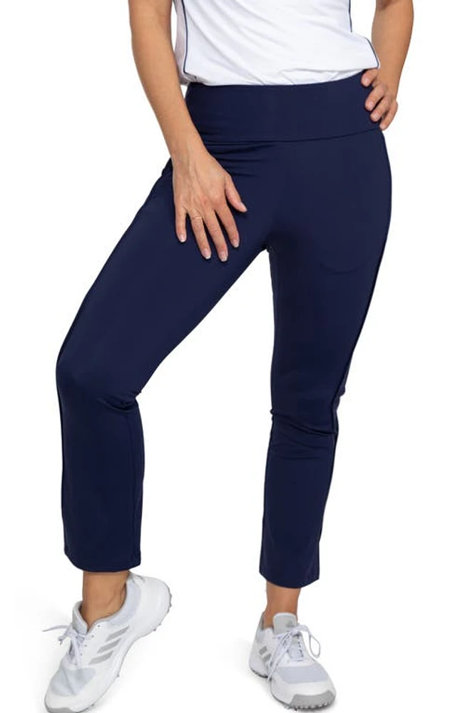 KINONA Smooth Your Waist Crop Golf Pants Navy at Nordstrom,