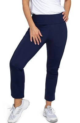 KINONA Smooth Your Waist Crop Golf Pants Navy at Nordstrom,