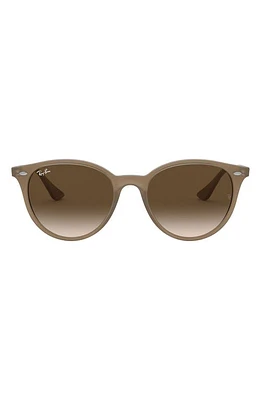 Ray-Ban 53mm Round Phantos Sunglasses in Opal Beige/Brown Gradient at Nordstrom