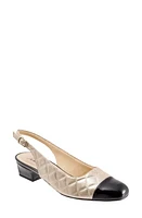 Trotters 'Dea' Slingback Gold/Black Patent Leather at Nordstrom,