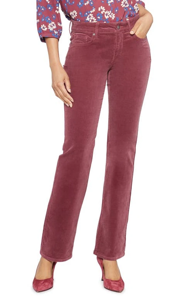 NYDJ Marilyn Corduroy Straight Leg Pants Husk at Nordstrom,