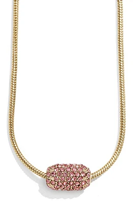 BaubleBar Crystal Pendant Necklace in Rose at Nordstrom