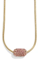 BaubleBar Crystal Pendant Necklace in Rose at Nordstrom