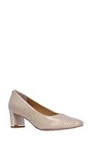 J. Reneé Olivienne Snakeskin Embossed Pump Pearl at Nordstrom,