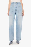 MOTHER The Quartet Breaker Skimp High Waist Straight Leg Jeans Im With Band at Nordstrom,