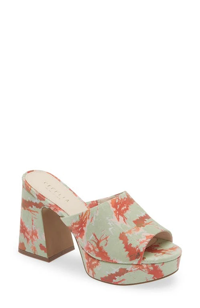 Cecelia New York Plexy Platform Sandal Marble at Nordstrom,