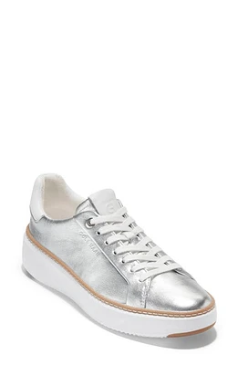 Cole Haan GrandPro Topspin Platform Sneaker Silver Tal at Nordstrom,