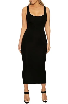 Naked Wardrobe The NW Hourglass Midi Dress at Nordstrom,