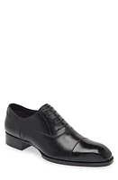 TOM FORD Elkan Burnished Leather Oxford 1N001 Black at Nordstrom,