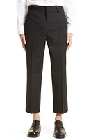 Simone Rocha Crop Straight Leg Wool Trousers in Black at Nordstrom, Size Small