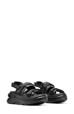 Converse Run Star Utility CX Slingback Sandal Black/Black/Black at Nordstrom,