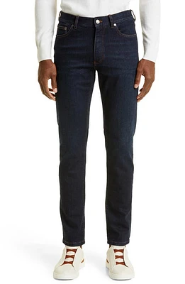 ZEGNA Men's Stretch Denim City Fit Jeans Dark Blue at Nordstrom,