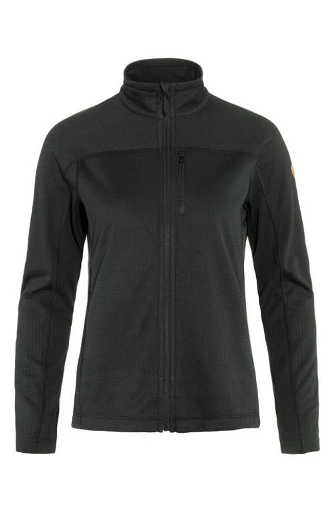 Fjällräven Abisko Lite Fleece Jacket Black at Nordstrom,