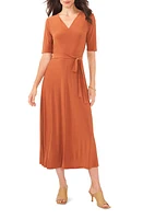 Chaus Tie Belt Midi Dress at Nordstrom,