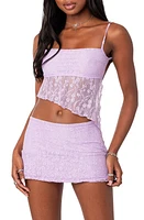 EDIKTED Lyra Open Back Lace Camisole at Nordstrom