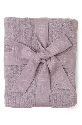 barefoot dreams CozyChic Lite Rib Throw Blanket in Deep Taupe at Nordstrom