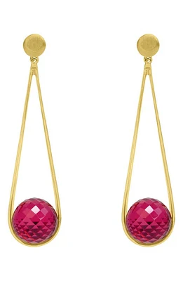 Dean Davidson Ipanema Drop Earrings in Vivid Pink/Gold at Nordstrom