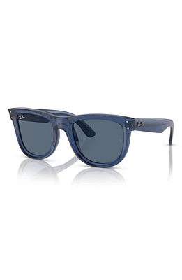 Ray-Ban Wayfarer Reverse 53mm Square Sunglasses in Dark Blue at Nordstrom