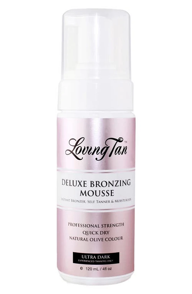 Loving Tan Deluxe Bronzing Mousse Self Tanner in Ultra Dark at Nordstrom, Size 4 Oz