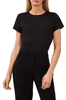 halogen(r) Essential Compression T-Shirt Rich Black at Nordstrom,