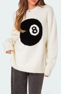 EDIKTED Magic 8 Oversize Sweater Cream at Nordstrom,