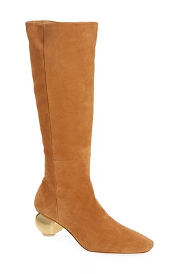 Cult Gaia Zuri Sculpted Heel Boot Camel at Nordstrom,