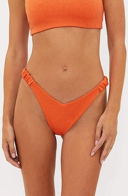 Beach Riot Phoebe High Cut Bikini Bottoms Sunshine Haze Scrunch at Nordstrom,