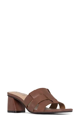 NYDJ Gloriana Slide Sandal Cognac at Nordstrom,