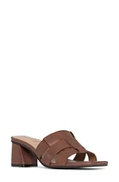 NYDJ Gloriana Slide Sandal Cognac at Nordstrom,