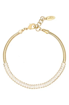 Ettika Baguette Cubic Zirconia Bracelet in Gold at Nordstrom