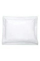 Matouk Ansonia Pillow Sham in White/Jade at Nordstrom, Size Standard