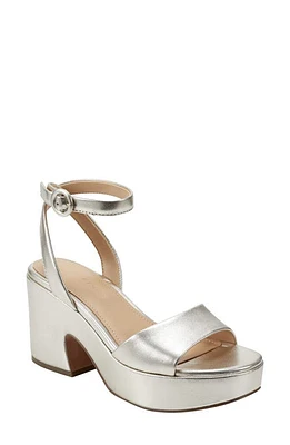 Marc Fisher LTD Razza Platform Ankle Strap Sandal Gold at Nordstrom,