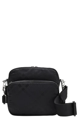 burberry Check Jacquard Nylon Crossbody Bag in Black at Nordstrom