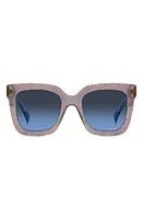 Missoni 52mm Square Sunglasses in Pink Pattern Multi/Blue at Nordstrom