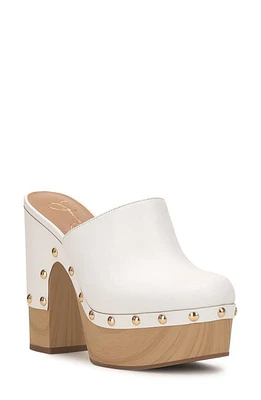 Jessica Simpson Dasally Platform Clog Bright White at Nordstrom,