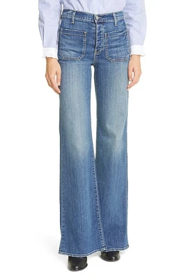 Nili Lotan Florence Patch Pocket Jeans Classic Wash at Nordstrom,