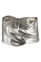 Ettika Abstract Cuff Bracelet in Rhodium at Nordstrom