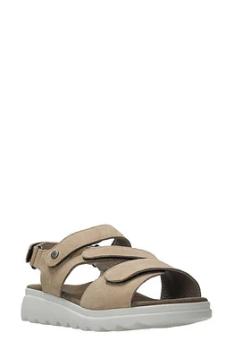 Wolky Yard Slingback Platform Wedge Sandal Beige Nubuck at Nordstrom,