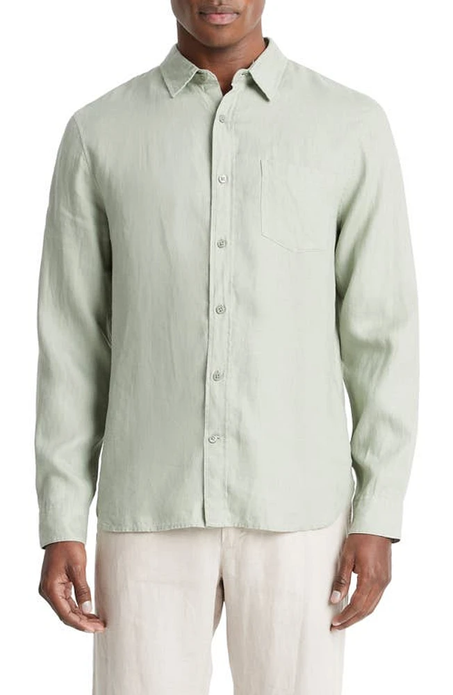 Vince Linen Button-Up Shirt at Nordstrom,