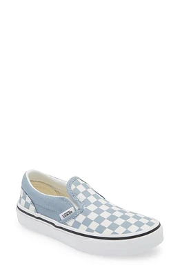 Vans Kids' Classic Slip-On Sneaker Checkerboard Dusty Blue at Nordstrom, M