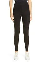 ATM Anthony Thomas Melillo Ribbed High Waist Leggings Black at Nordstrom,