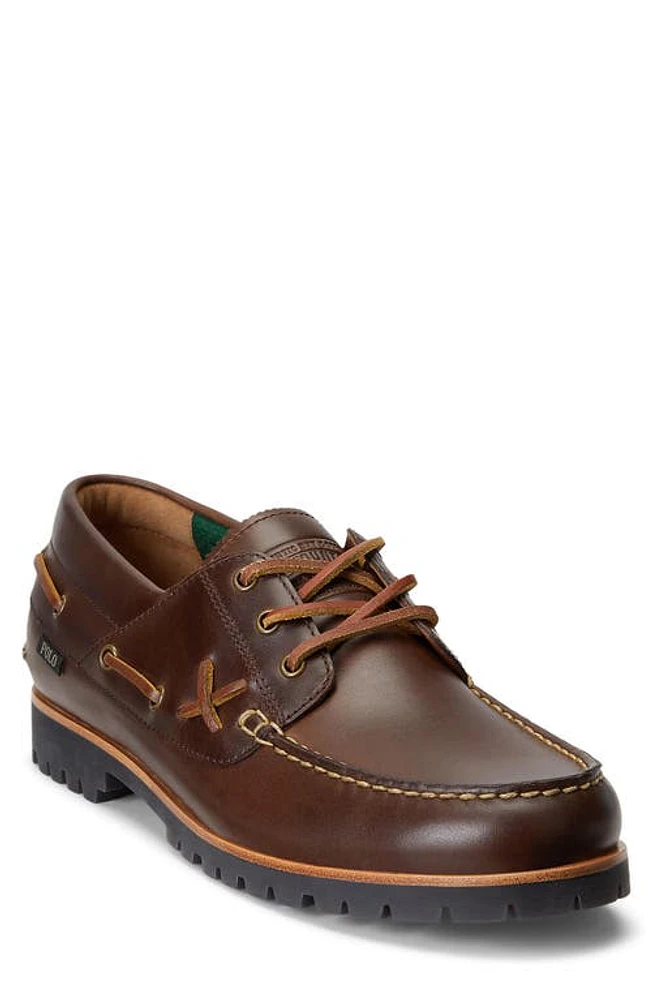 Polo Ralph Lauren Ranger Boat Shoe in Chocolate Brown at Nordstrom, Size 13