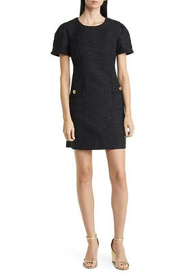 Lilly Pulitzer Kesia Bouclé Dress in Black Resort Boucle at Nordstrom, Size 14