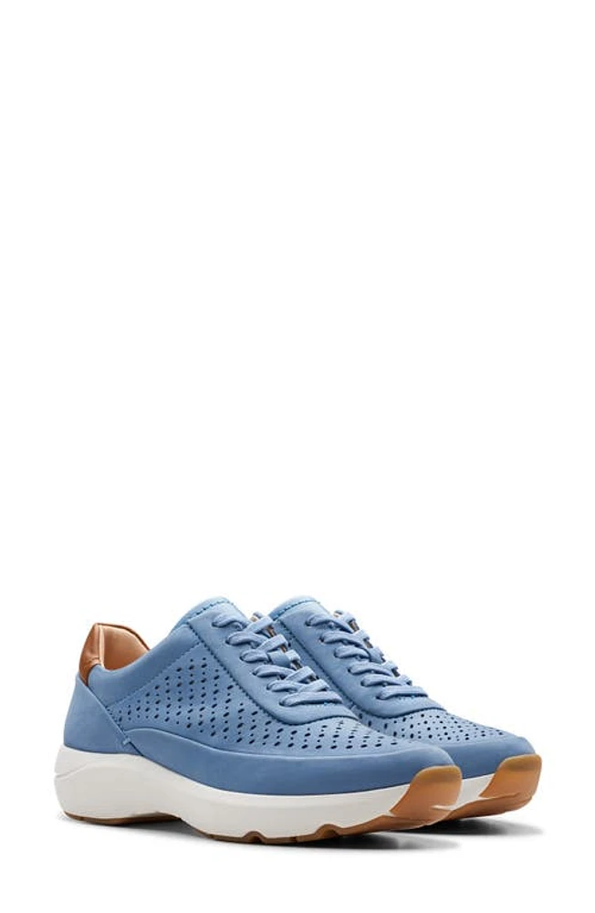 Clarks(r) Tivoli Grace Sneaker Blue Nubuck at Nordstrom,