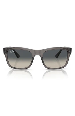 Ray-Ban 56mm Gradient Square Sunglasses in Grey Flash at Nordstrom