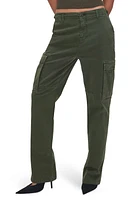 Good American Uniform Brushed Twill Cargo Pants in Fatigue001 at Nordstrom, Size 4