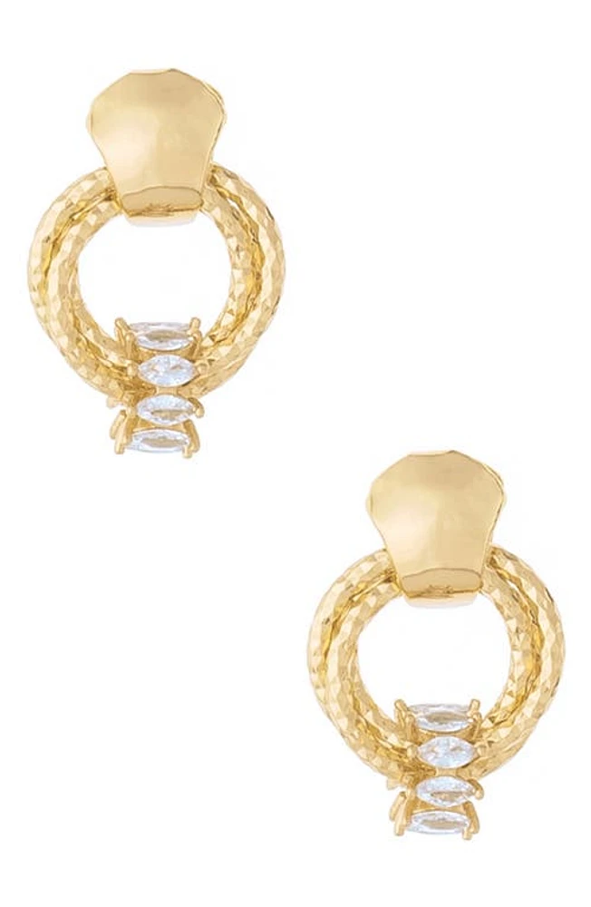 Ettika Mini Barrel Drop Earrings in Gold at Nordstrom