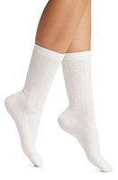 Nordstrom Rib Boot Socks in Ivory Antique at Nordstrom, Size 9