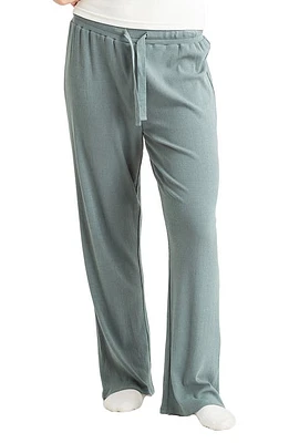 Papinelle Luxe Rib Pajama Pants in Deep Moss at Nordstrom, Size X-Small