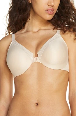 Wacoal Perfect Primer Front Close Underwire Bra Sand at Nordstrom,